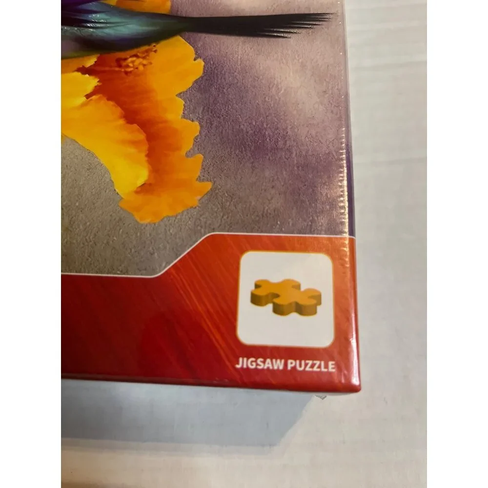 Najiaxiaowu 1000 Piece Jigsaw Puzzle With Hummingbird & Hibiscus Flower Design